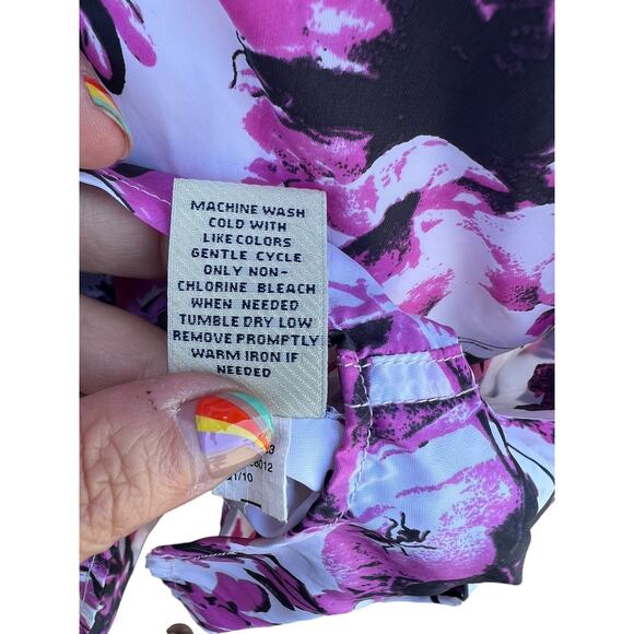 Jean Paul Gaultier for Target Shirt Ruffle Dress With Pocket Floral Size Small - Picture 3 of 12